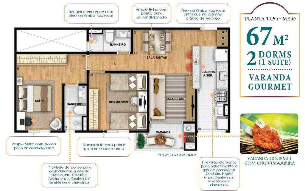 Apartamento à venda com 2 quartos, 67m² - Foto 36