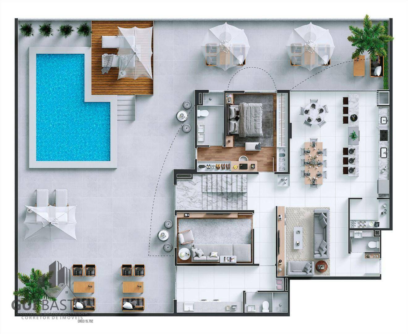 Apartamento à venda com 4 quartos, 180m² - Foto 44