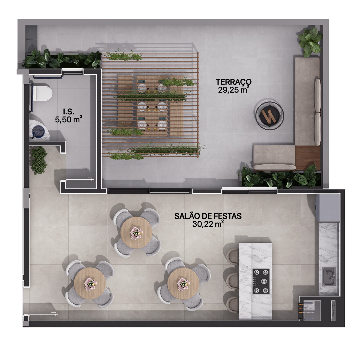 Apartamento à venda com 2 quartos, 141m² - Foto 3