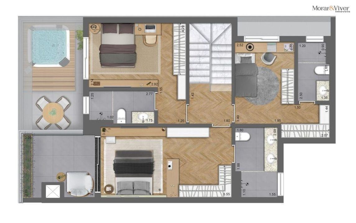 Apartamento à venda com 2 quartos, 69m² - Foto 46