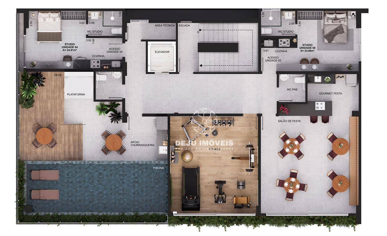 Apartamento à venda com 1 quarto, 25m² - Foto 6