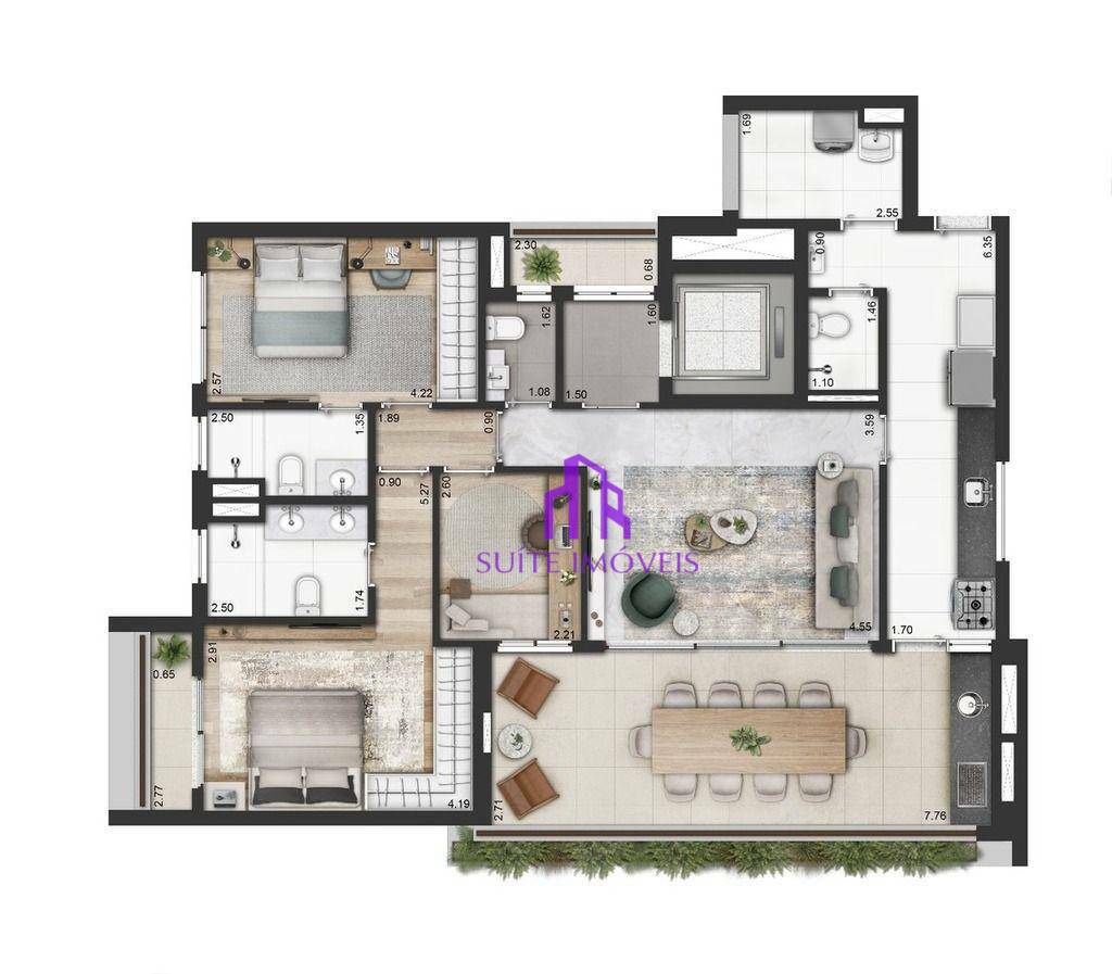 Apartamento à venda com 2 quartos, 127m² - Foto 36