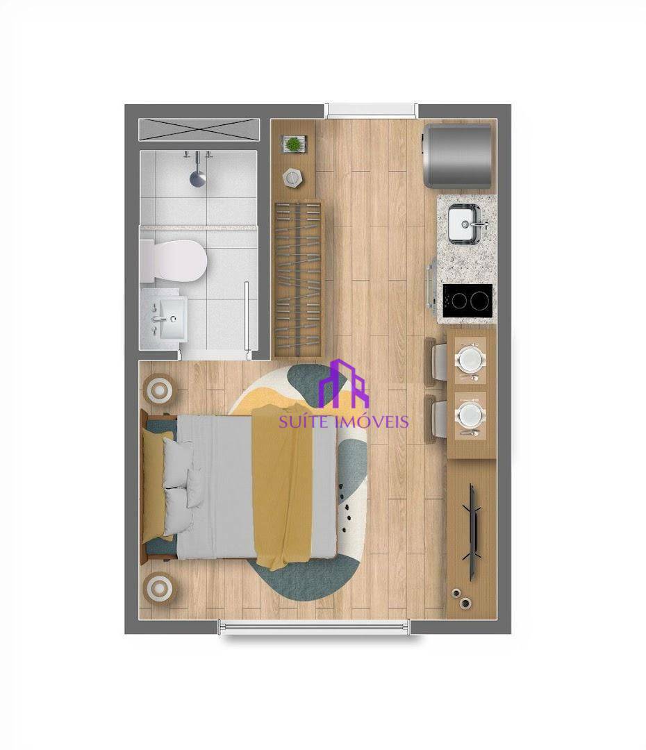 Apartamento à venda com 2 quartos, 33m² - Foto 6