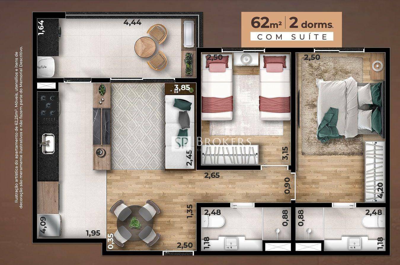 Apartamento à venda com 2 quartos, 62m² - Foto 52