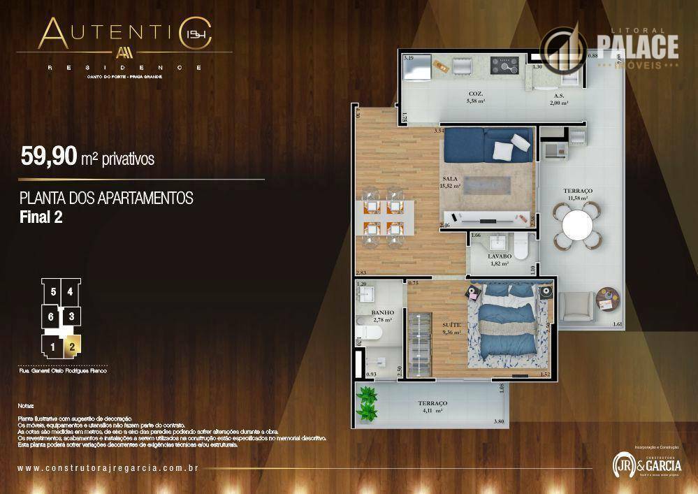 Apartamento à venda com 1 quarto, 59m² - Foto 36