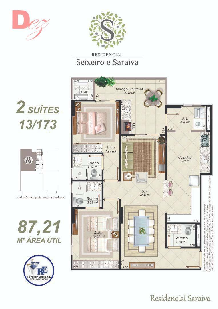 Apartamento à venda com 2 quartos, 88m² - Foto 1