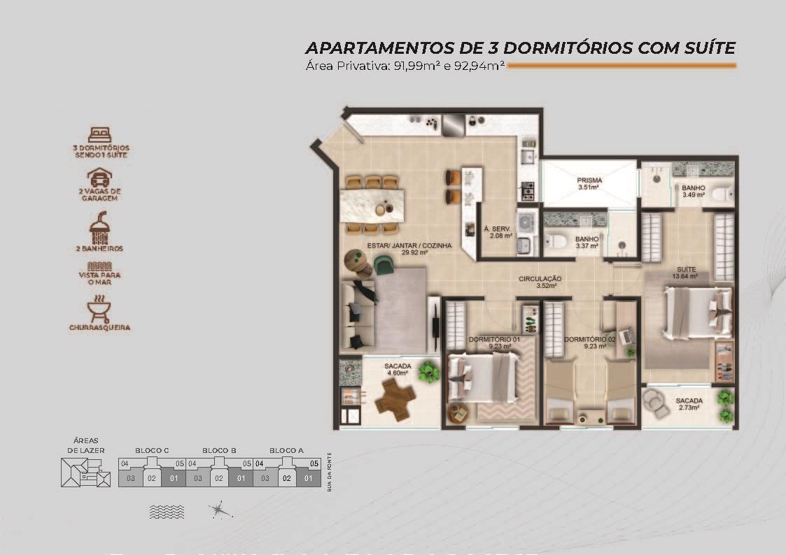 Apartamento à venda com 3 quartos, 92m² - Foto 21