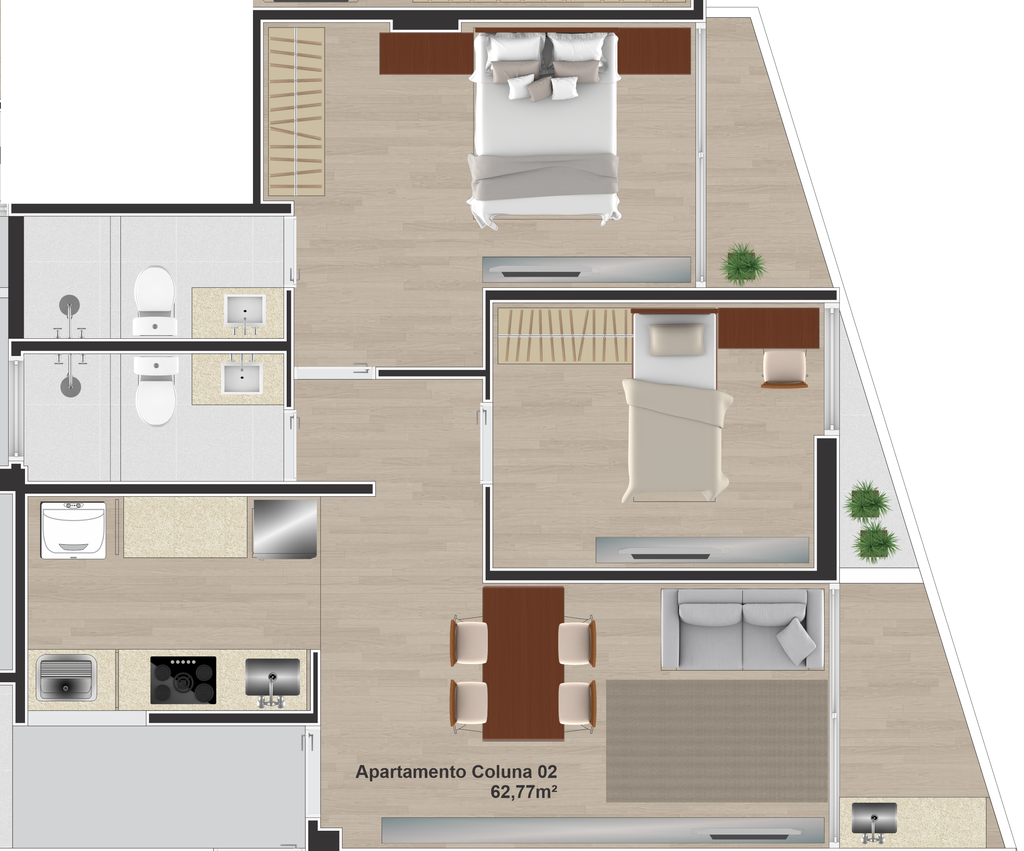 Apartamento à venda com 2 quartos, 58m² - Foto 16