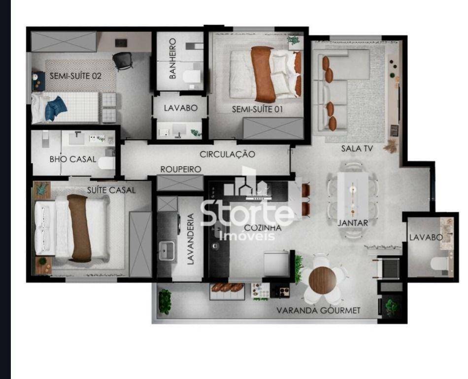 Apartamento à venda com 3 quartos, 93m² - Foto 19