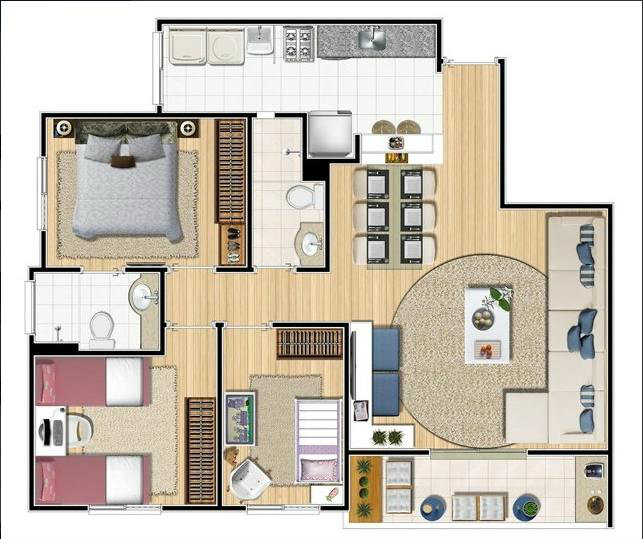 Apartamento à venda com 3 quartos, 68m² - Foto 7