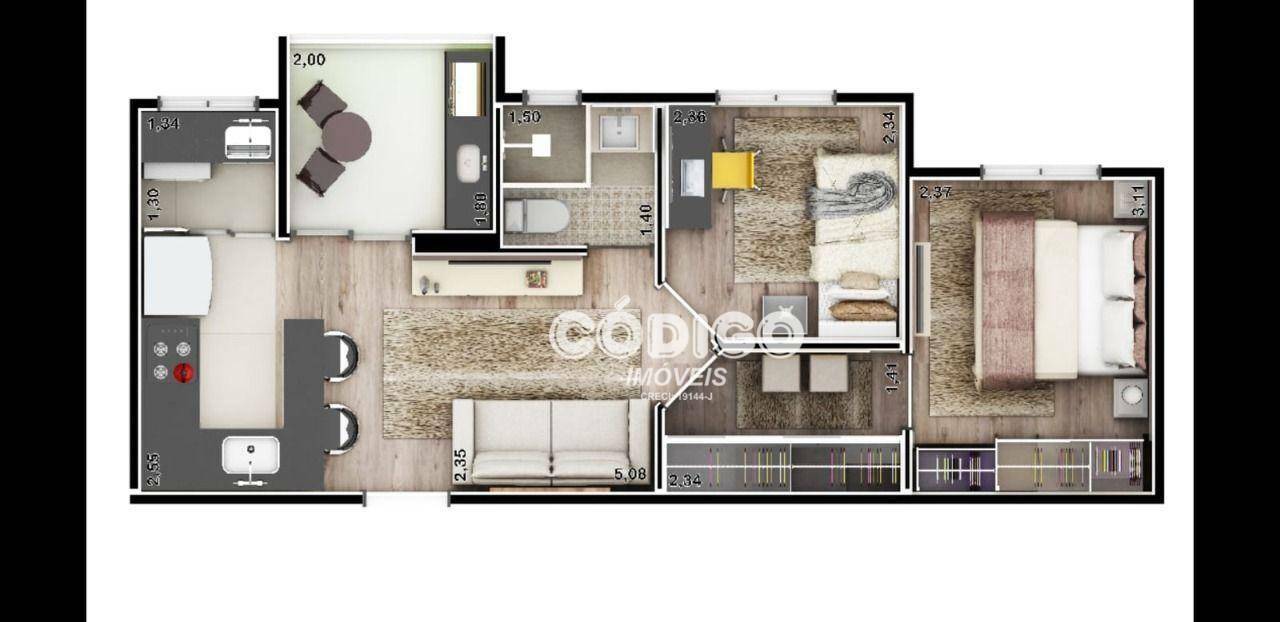 Apartamento à venda com 2 quartos, 41m² - Foto 17