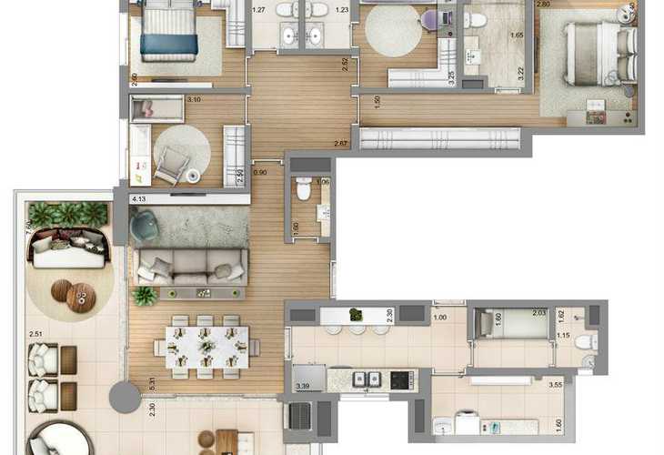 Apartamento à venda com 4 quartos, 161m² - Foto 4