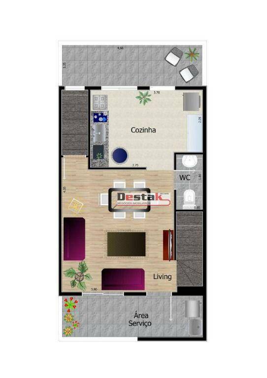 Sobrado à venda com 3 quartos, 142m² - Foto 2