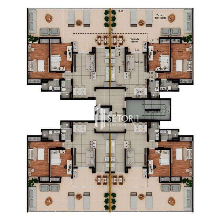 Apartamento à venda com 2 quartos, 123m² - Foto 2
