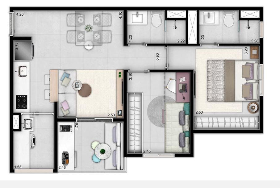 Apartamento à venda com 2 quartos, 70m² - Foto 17