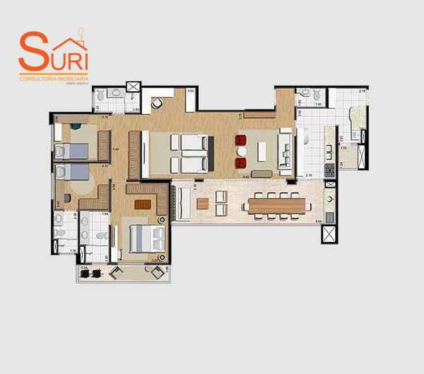 Apartamento à venda com 3 quartos, 127m² - Foto 46