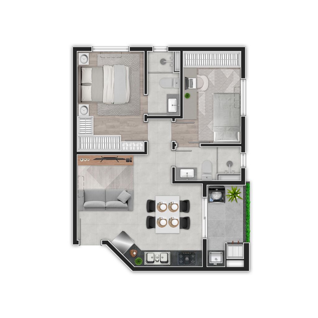 Apartamento à venda com 2 quartos, 52m² - Foto 22