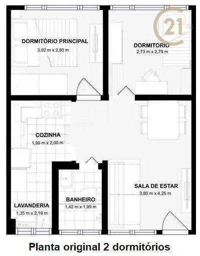 Apartamento à venda com 1 quarto, 47m² - Foto 21