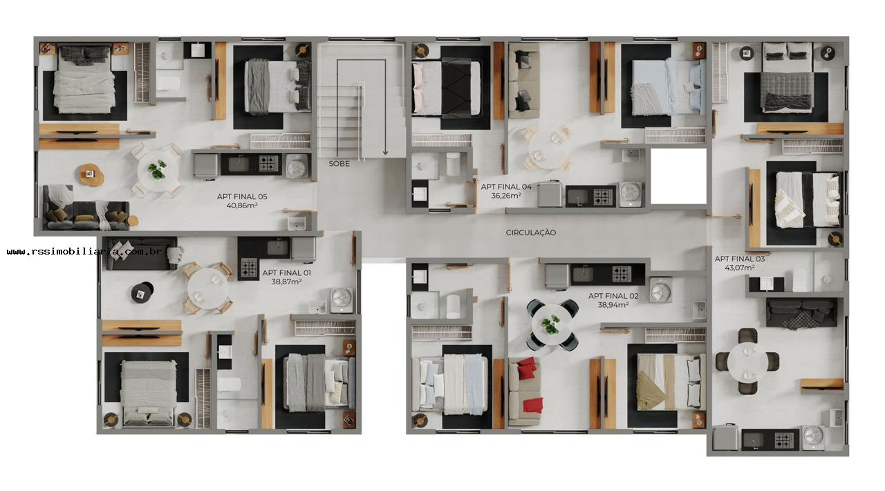Apartamento à venda com 2 quartos, 51m² - Foto 5