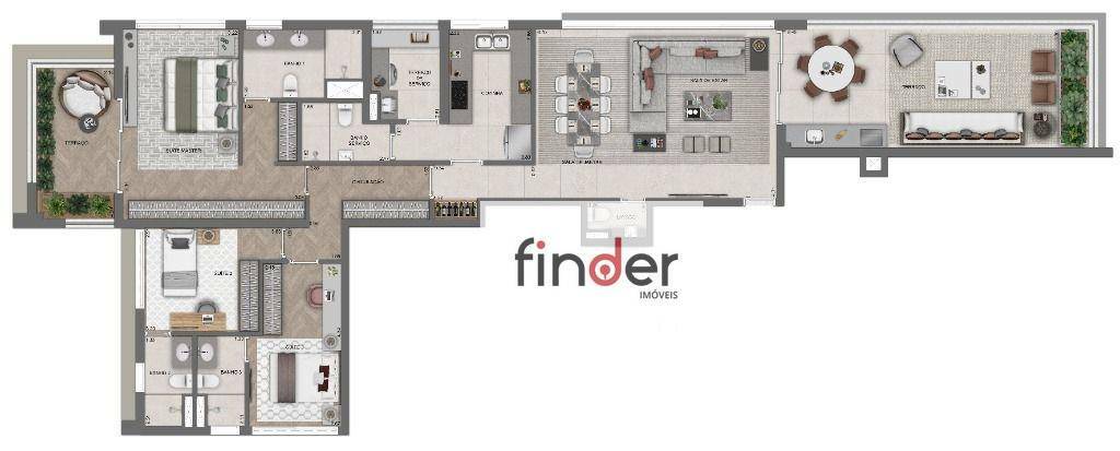 Apartamento à venda com 3 quartos, 265m² - Foto 29