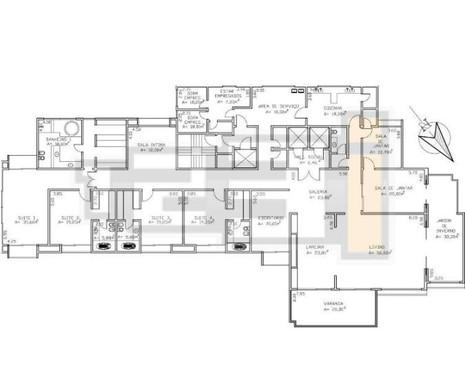 Apartamento à venda com 4 quartos, 575m² - Foto 2