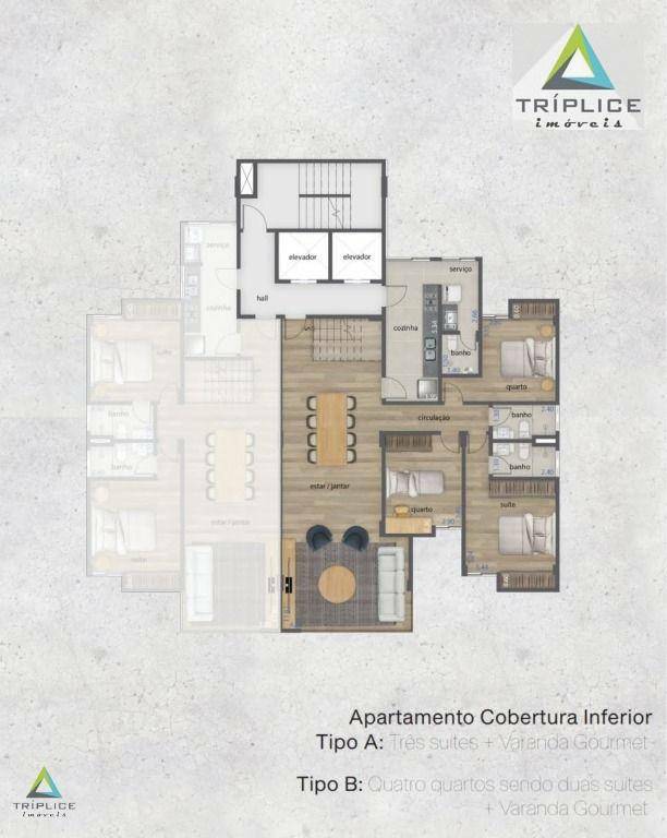 Cobertura, 4 quartos, 250 m² - Foto 3