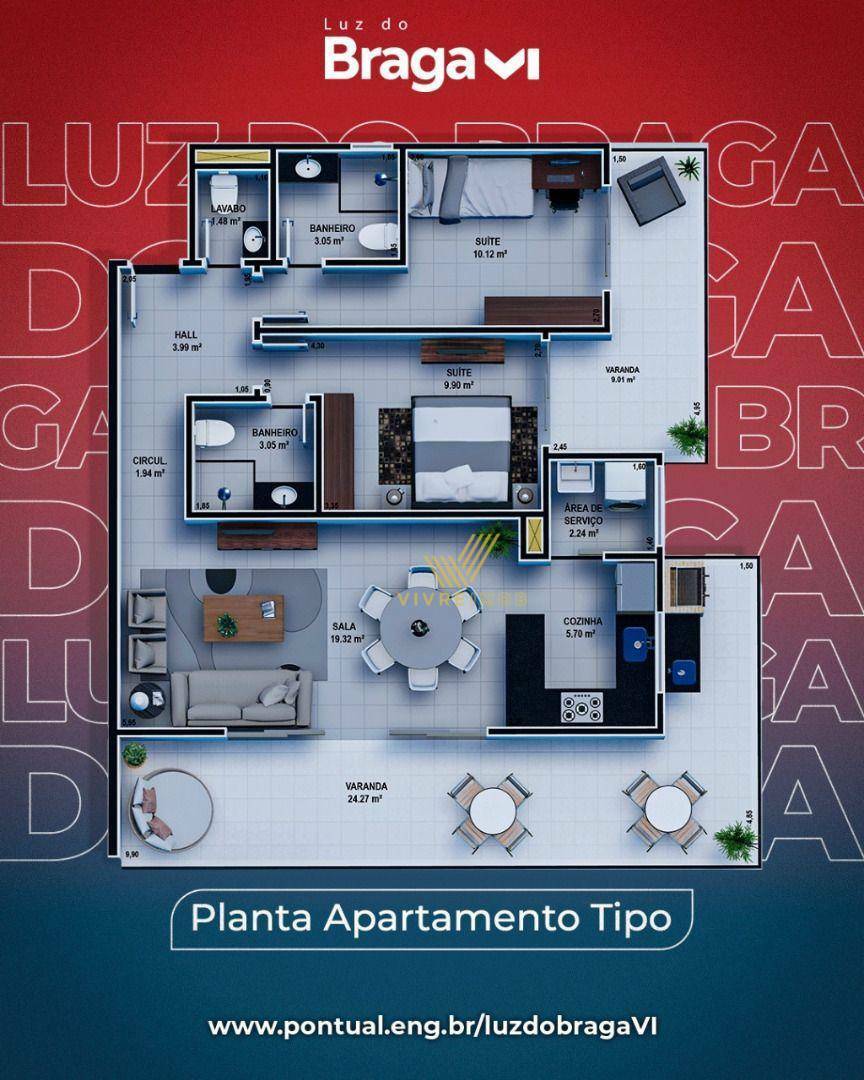 Apartamento à venda com 2 quartos, 103m² - Foto 18