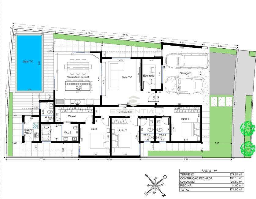 Casa de Condomínio, 3 quartos - Foto 4