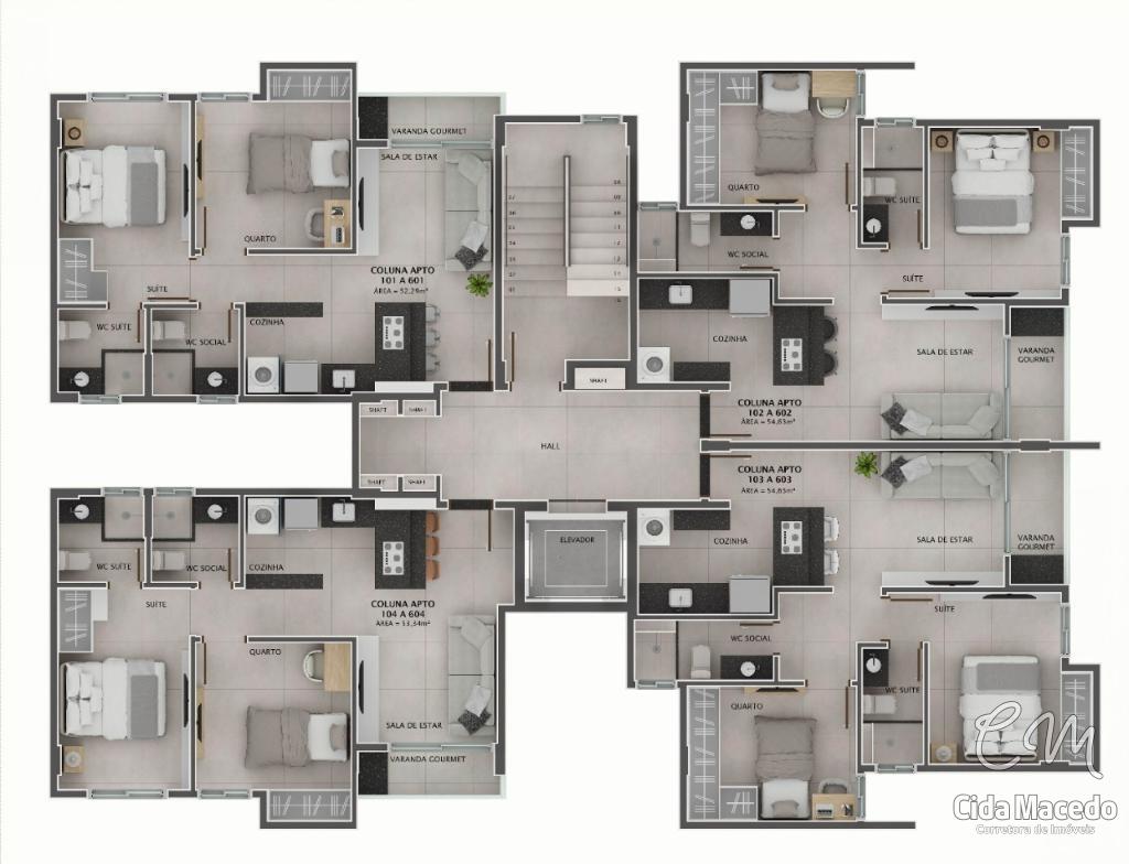 Apartamento à venda com 2 quartos, 53m² - Foto 20