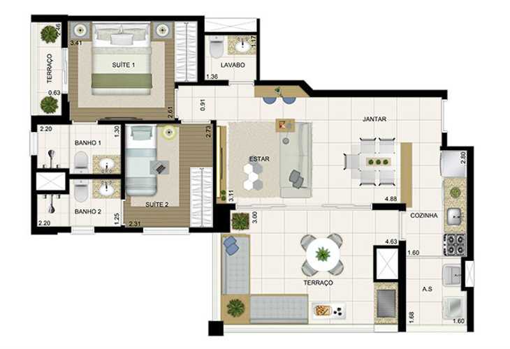 Apartamento à venda com 2 quartos, 71m² - Foto 7