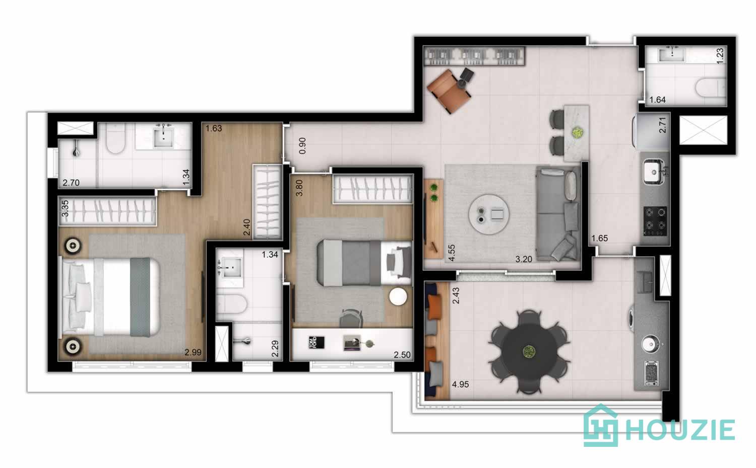 Apartamento à venda com 3 quartos, 166m² - Foto 27