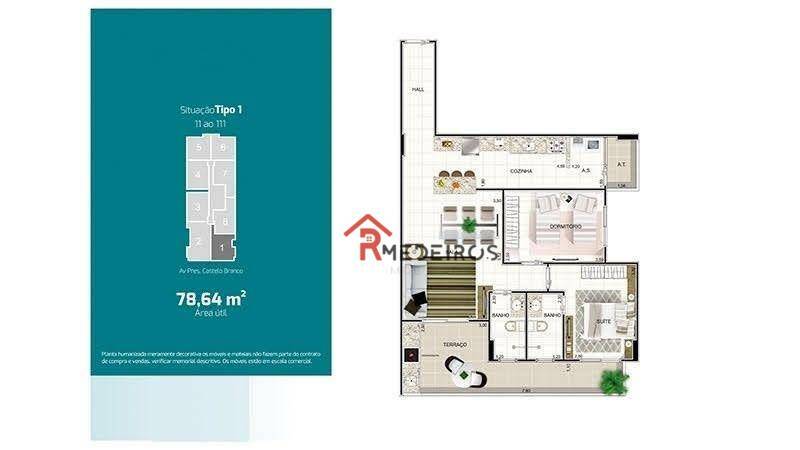 Apartamento à venda com 2 quartos, 78m² - Foto 13