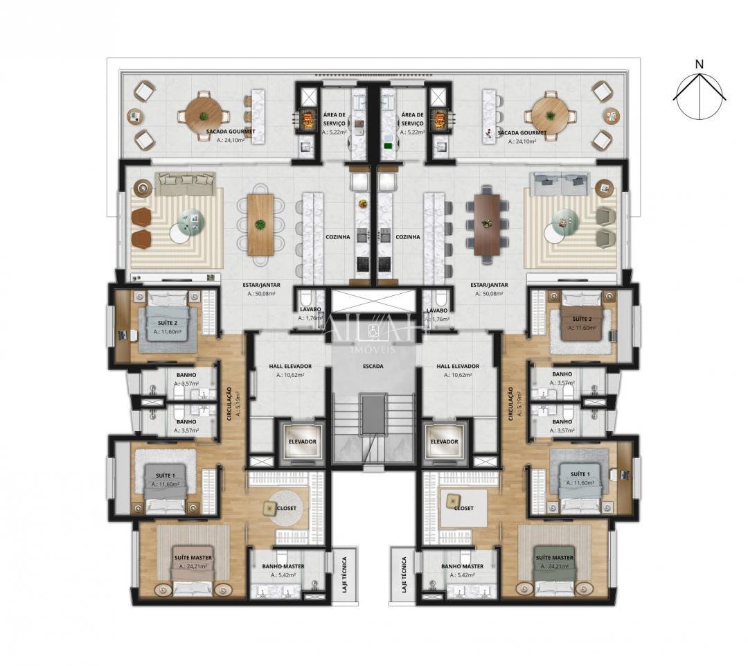 Apartamento à venda com 3 quartos, 170m² - Foto 20