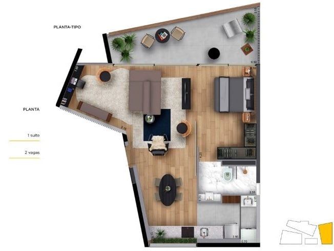 Apartamento à venda com 1 quarto, 63m² - Foto 51