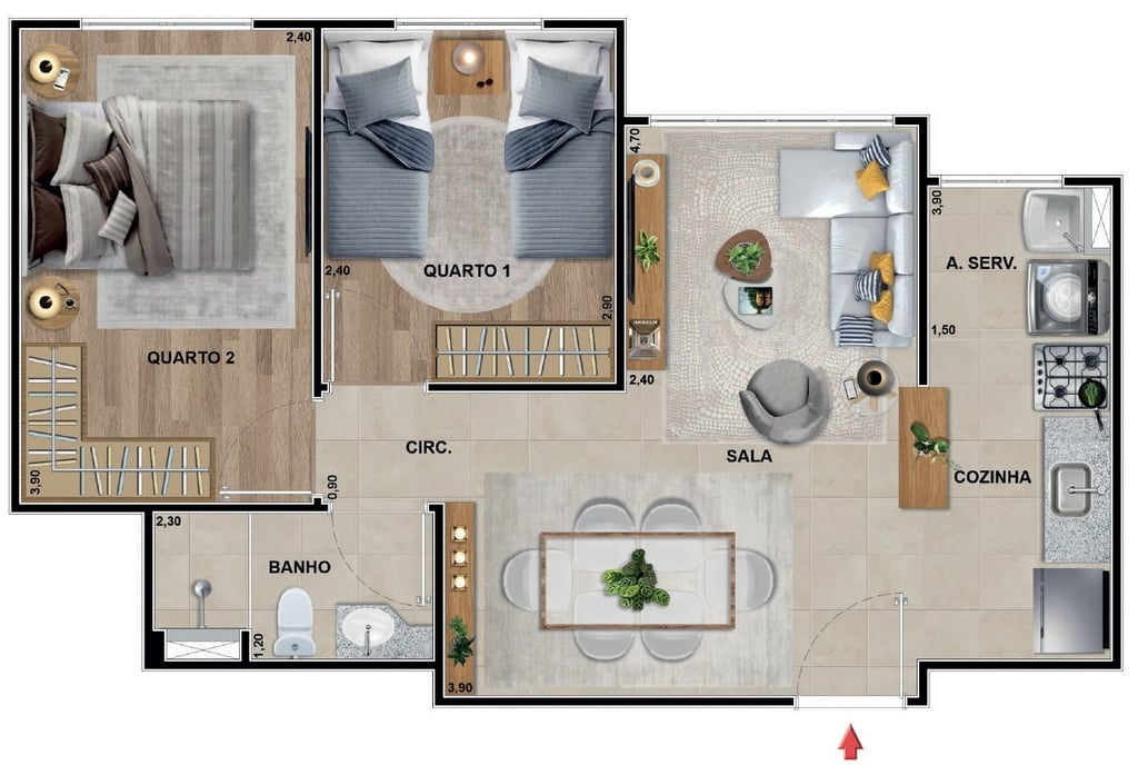 Apartamento à venda com 2 quartos, 4663m² - Foto 22