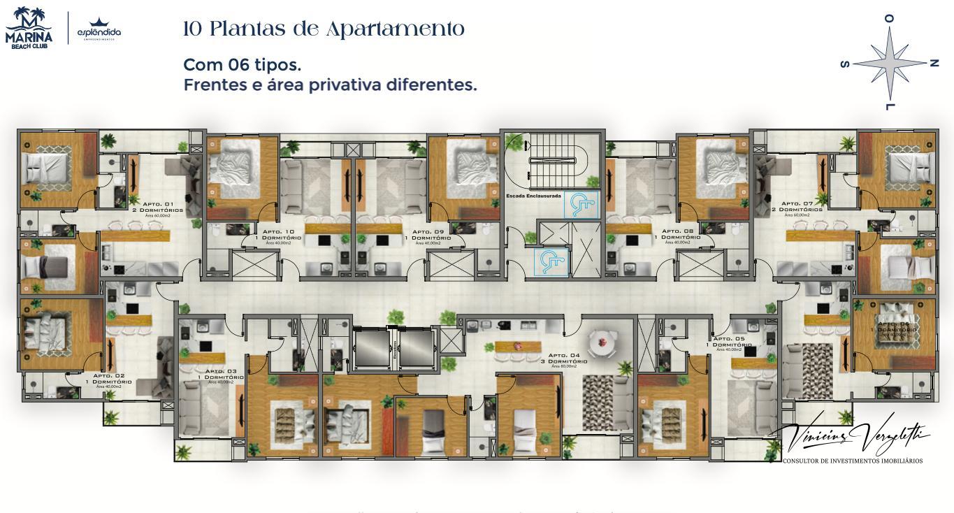 Apartamento à venda com 3 quartos, 80m² - Foto 10