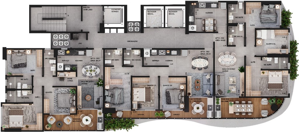 Apartamento à venda com 3 quartos, 9482m² - Foto 23