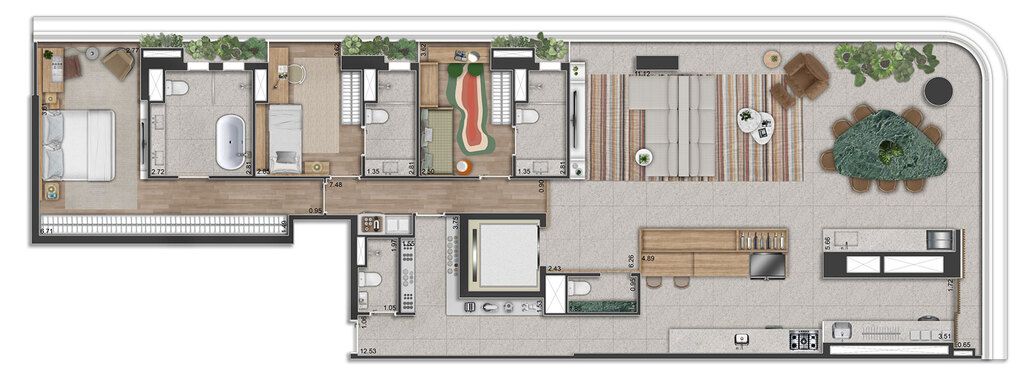 Apartamento à venda com 4 quartos, 193m² - Foto 41