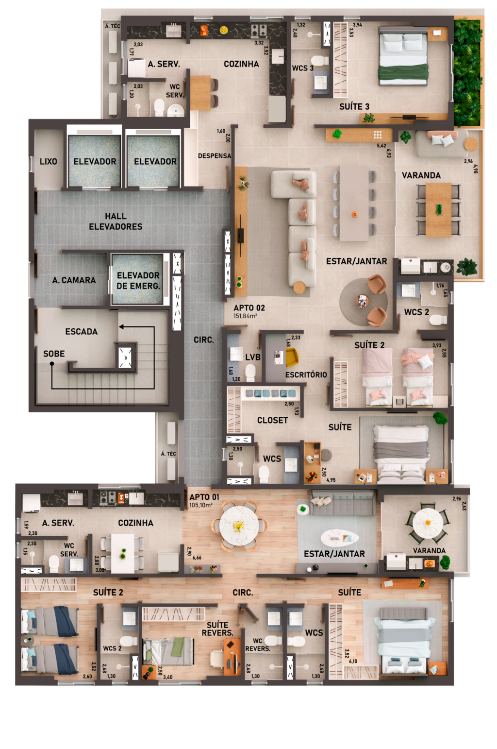 Apartamento à venda com 3 quartos, 8264m² - Foto 28