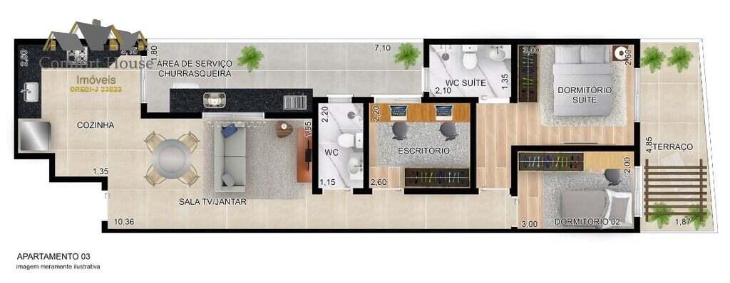 Apartamento à venda com 3 quartos, 67m² - Foto 15