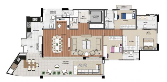 Apartamento à venda com 3 quartos, 171m² - Foto 11