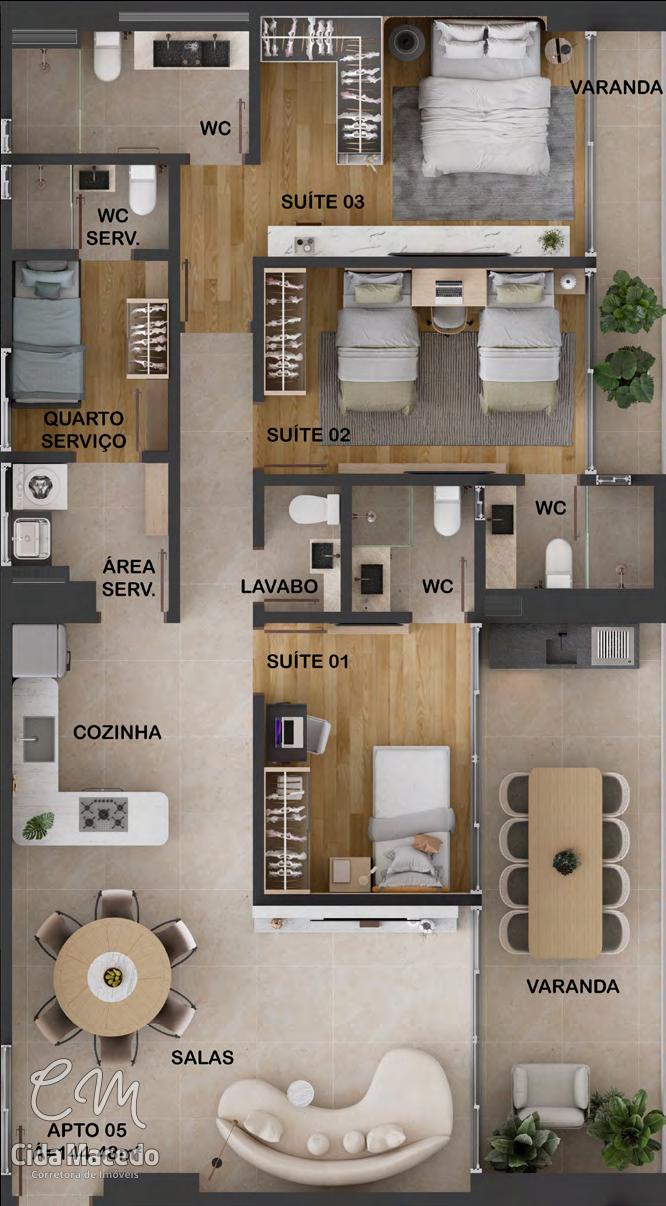 Apartamento à venda com 3 quartos, 117m² - Foto 48