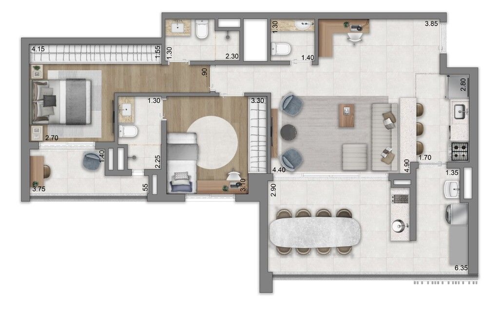 Apartamento à venda com 3 quartos, 138m² - Foto 20