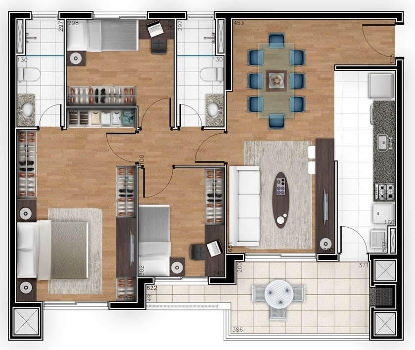 Apartamento à venda com 3 quartos, 9434m² - Foto 16