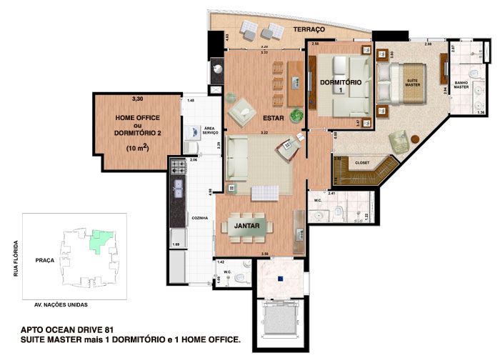 Apartamento à venda com 2 quartos, 106m² - Foto 7