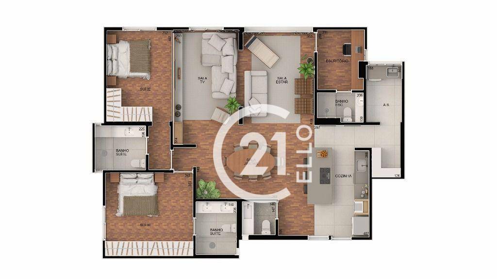 Apartamento à venda com 2 quartos, 127m² - Foto 26