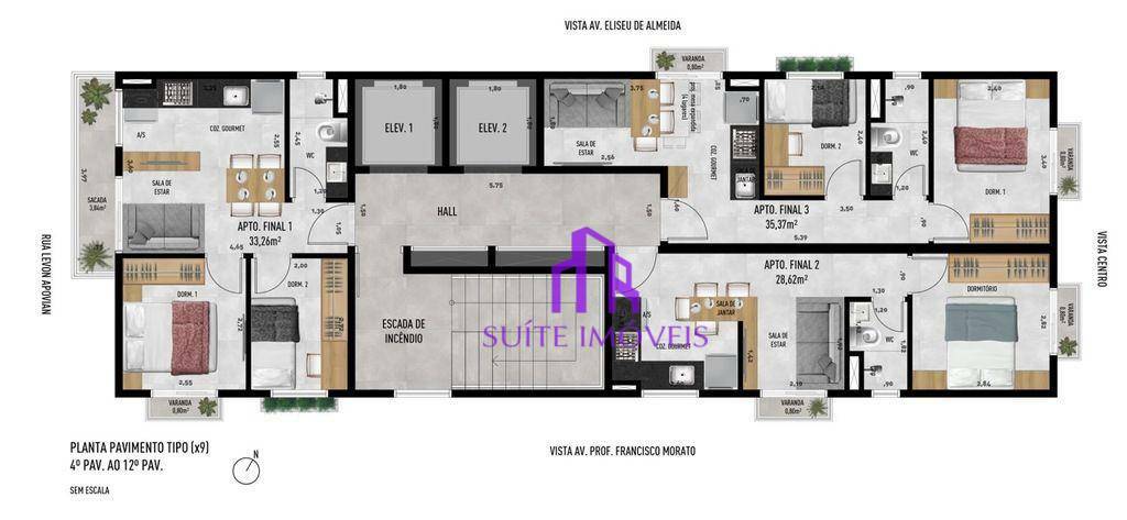 Apartamento à venda com 2 quartos, 37m² - Foto 38