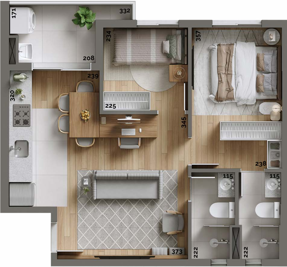 Apartamento à venda com 2 quartos, 36m² - Foto 33