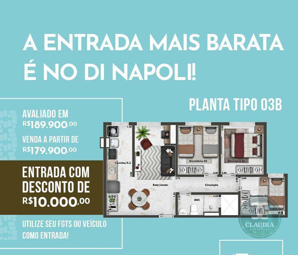 Apartamento à venda com 3 quartos, 80m² - Foto 8