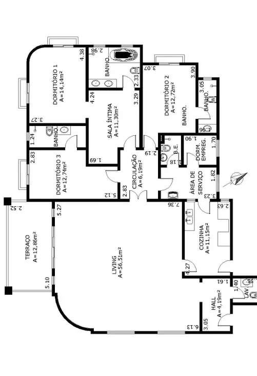 Apartamento à venda com 3 quartos, 157m² - Foto 5